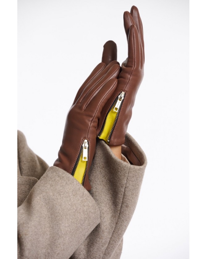 Γάντια Rino&Pelle Μπορντό GISKE300W-BROWN RUSSE