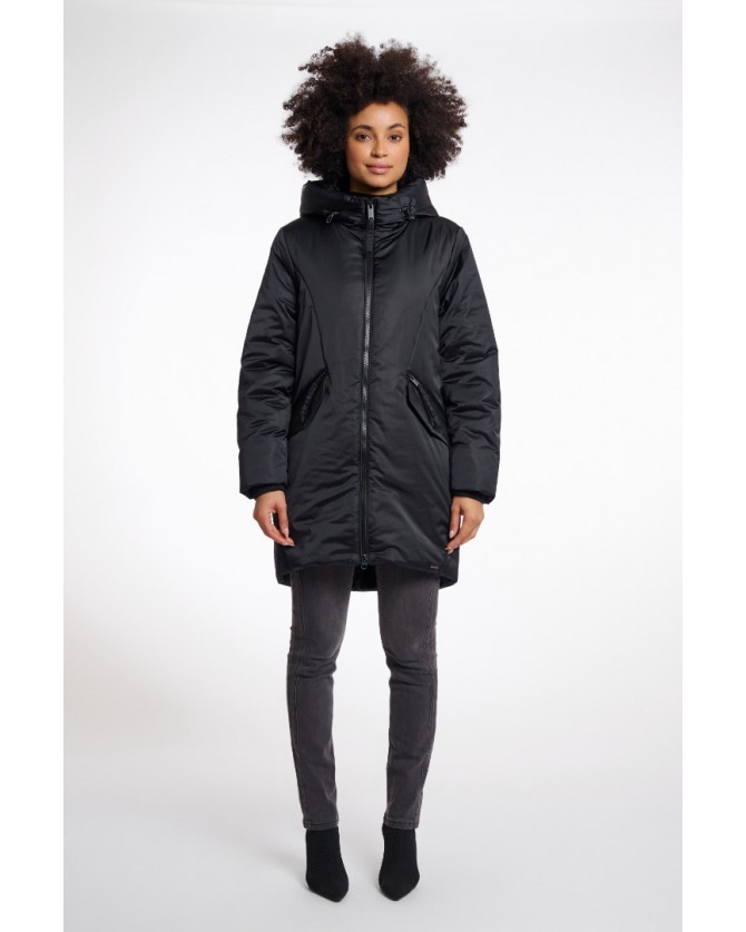 Μπουφάν Rino&Pelle Μαύρο LUNE700W-BLACK