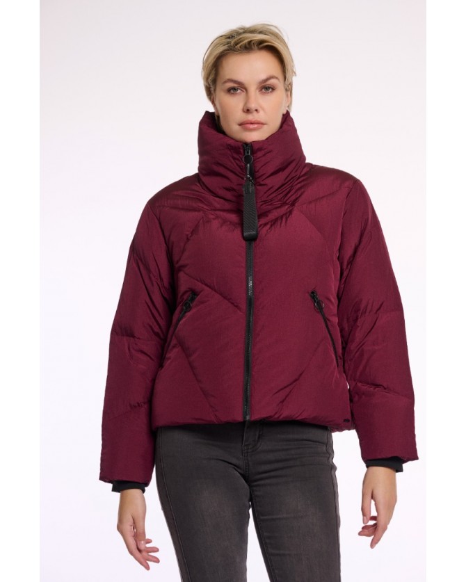 Μπουφάν Rino&Pelle Μπορντό LUX700W-SUGAR PLUM
