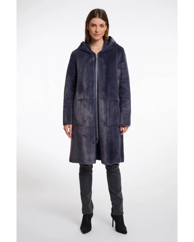 Παλτό Rino&Pelle Μπλε OVA700W-NIGHT GREY