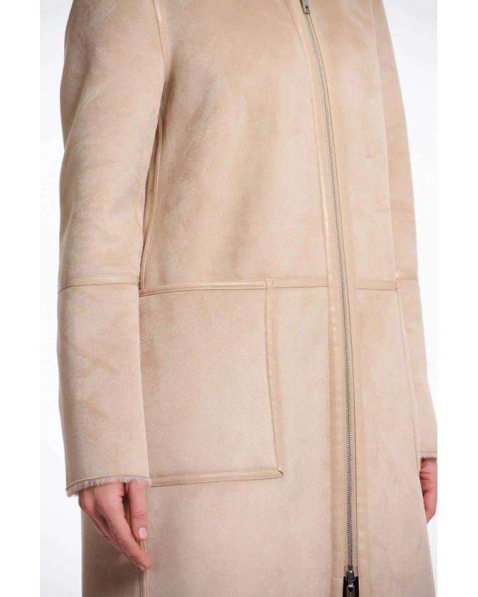 Παλτό Rinp&Pelle Μπεζ OVA700W-OAT