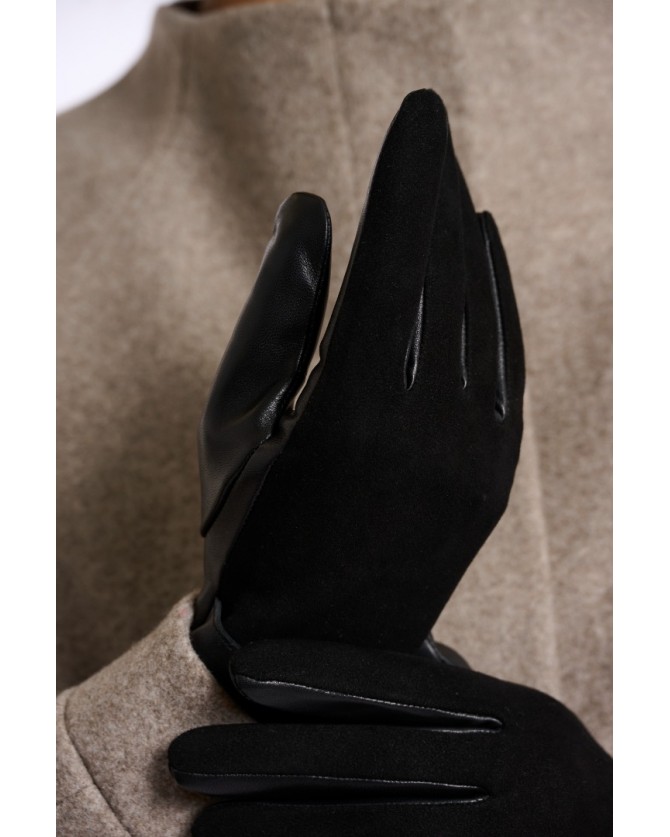 Γάντια Rino&Pelle Μαύρα SIMONA300W-BLACK