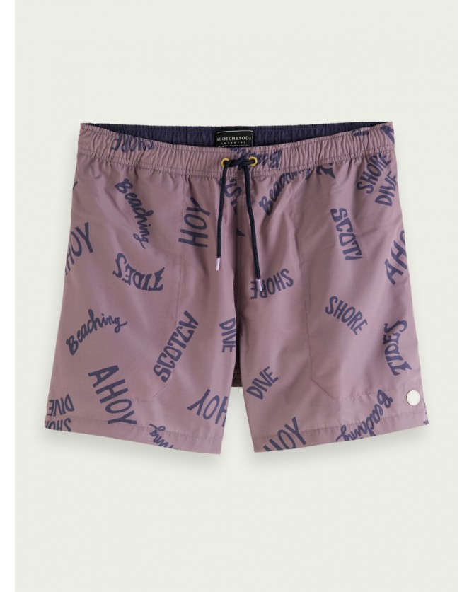 Μαγιό boxer Scotch&Soda Μωβ 160600-SC0218