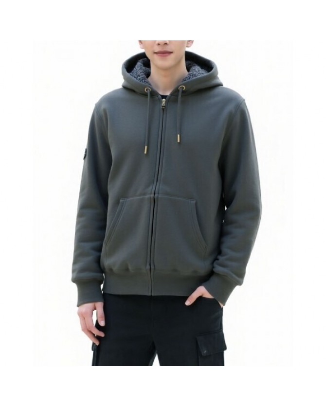 Ζακέτα Superdry Ανθρακί M2014502A-AFB