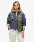 Μπουφάν γιλέκο Superdry Λαδί W5011892A-8MI