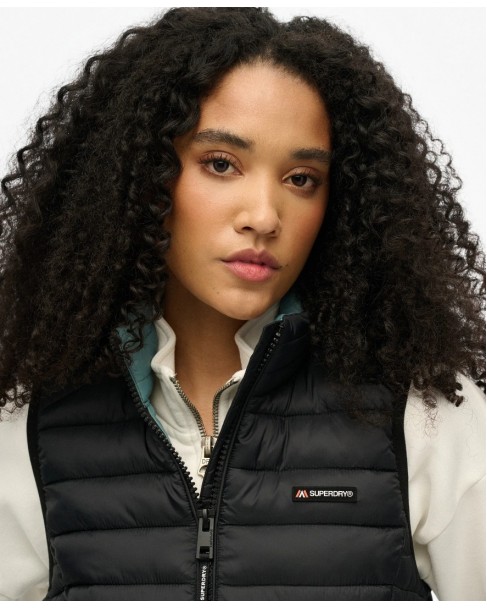 Μπουφάν γιλέκο Superdry Μαύρο W5011892A-02A