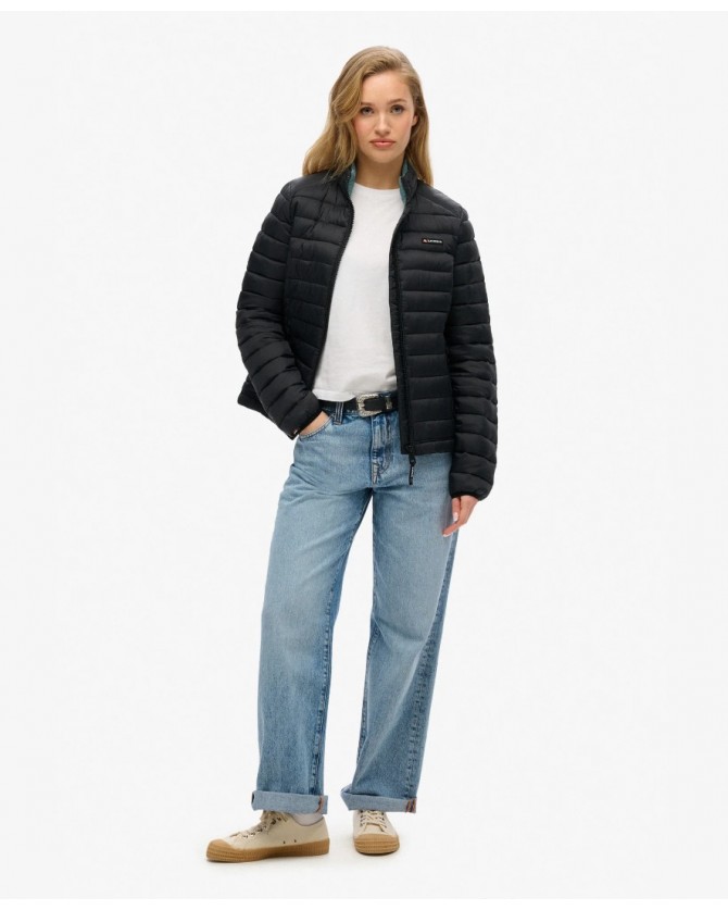 Μπουφάν Superdry Μαύρο W5011835A-02A