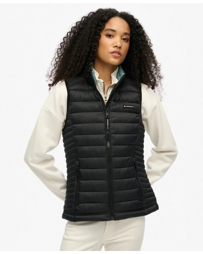 Μπουφάν γιλέκο Superdry Μαύρο W5011892A-02A