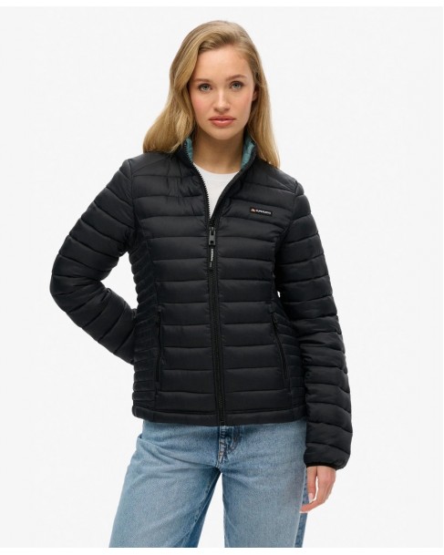 Μπουφάν Superdry Μαύρο W5011835A-02A