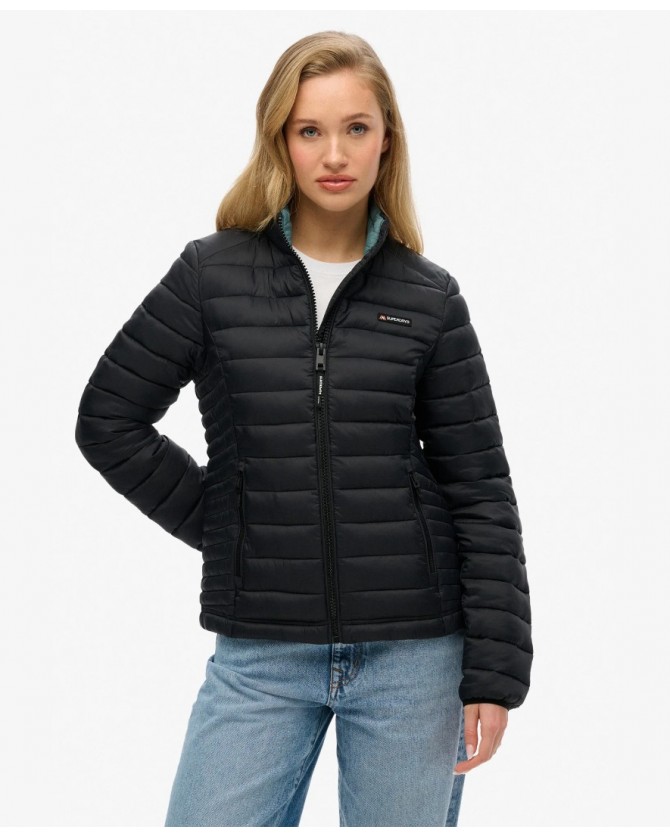 Μπουφάν Superdry Μαύρο W5011835A-02A