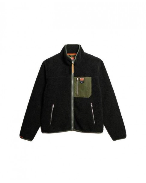 Ζακέτα Fleece Superdry Μαύρο M2014141A-02A