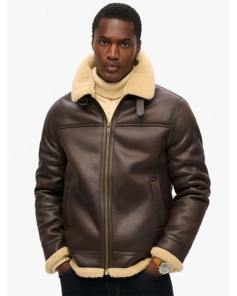 Μπουφάν Superdry Καφέ M5012141A-04O