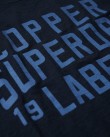 T-shirt ανδρικό Superdry Σκούρο μπλε βαμβακερό M1011900A JWV-ECLIPSE NAVY SLUB