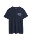 T-shirt ανδρικό Superdry Σκούρο μπλε βαμβακερό M1011903A JWV-ECLIPSE NAVY SLUB