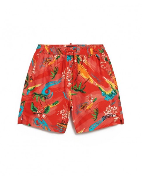 Μαγιό boxer Superdry Πορτοκαλί M3010232A 2BZ-WAIKIKI RED