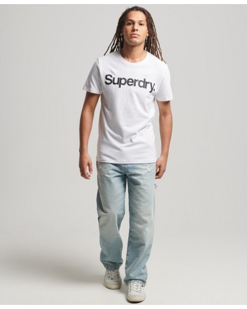 T-shirt Superdry Λευκό M1011355A-01C
