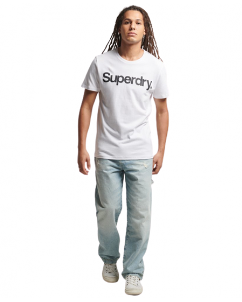 T-shirt Superdry Λευκό M1011355A-01C