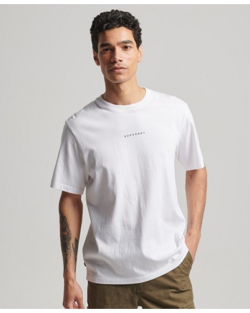 T-shirt Superdry Λευκό M1011637A-T7X