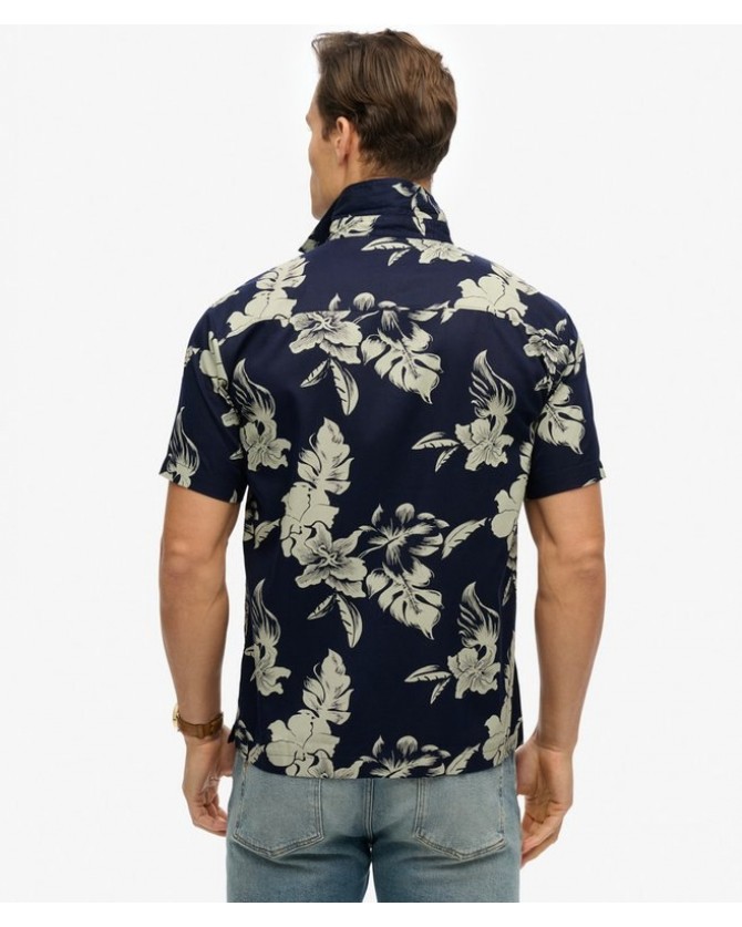 Πουκάμισο κοντομάνικο Superdry Σκούρο μπλε M4010947A-F1M