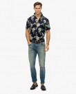 Πουκάμισο κοντομάνικο Superdry Σκούρο μπλε M4010947A-F1M
