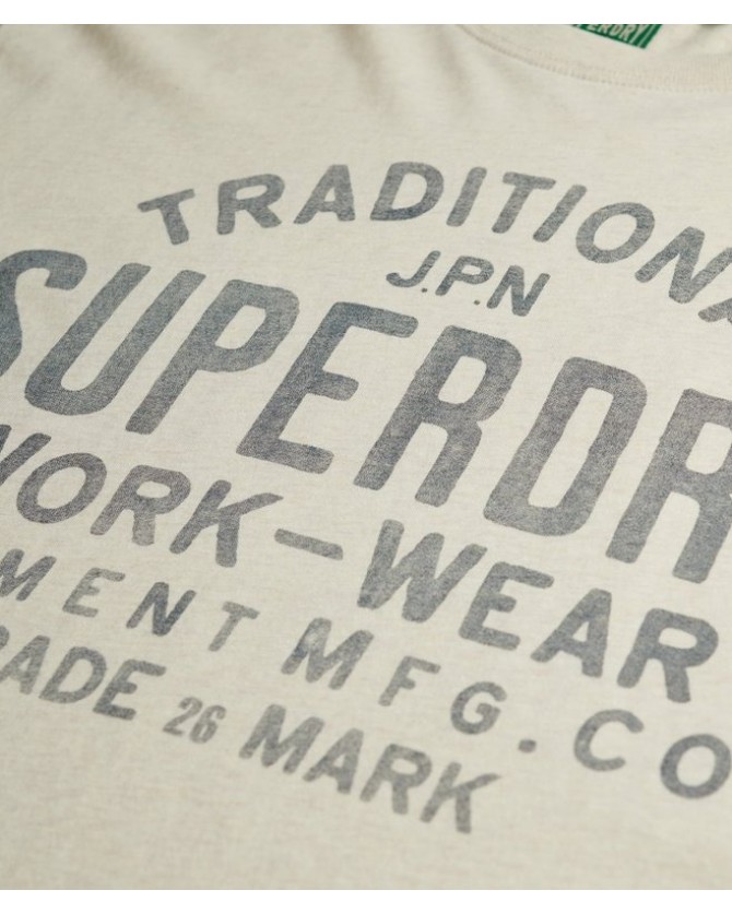 T-shirt Superdry Εκρού M1012204A-8ZU