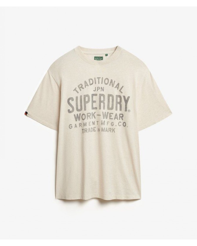 T-shirt Superdry Εκρού M1012204A-8ZU