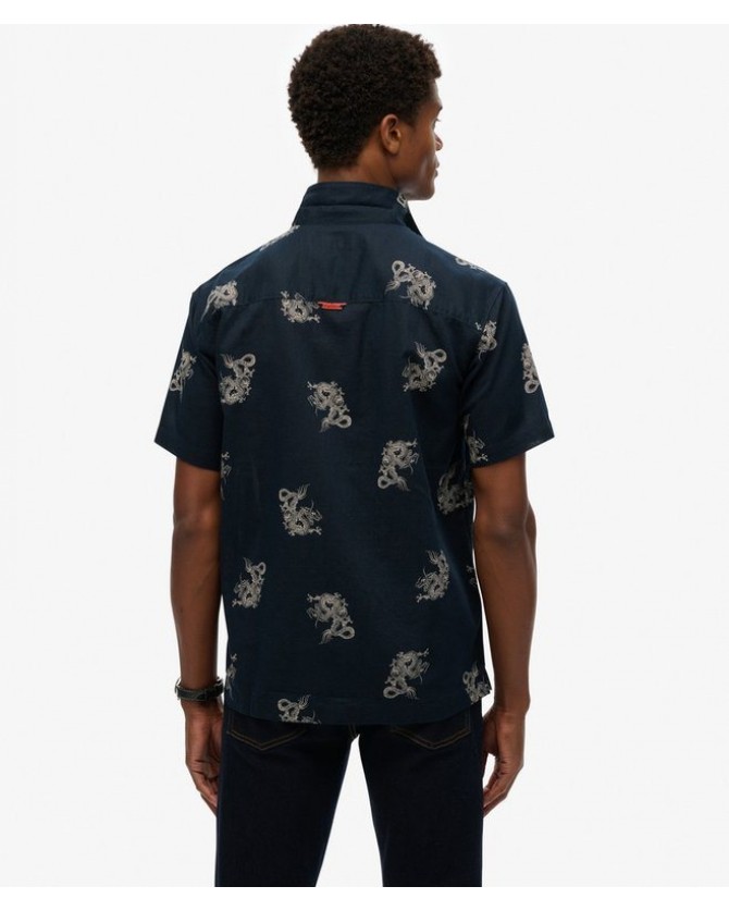 Πουκάμισο Superdry Σκούρο μπλε M4010793A-F8O