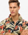 Πουκάμισο κοντομάνικο Superdry Σκούρο μπλε M4010947A-F7V
