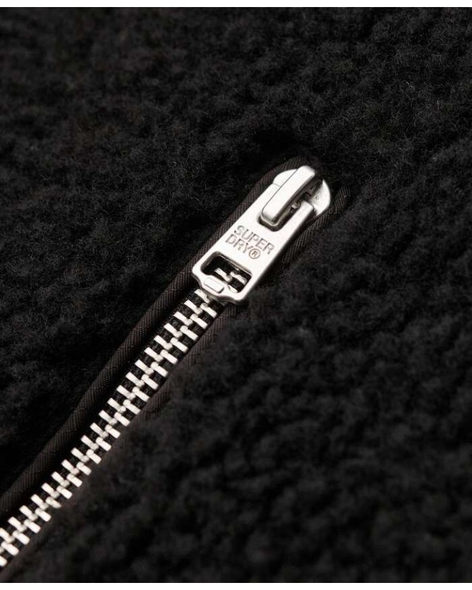Ζακέτα Fleece Superdry Μαύρο M2014141A-02A