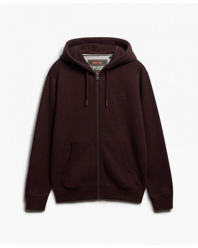 Ζακέτα φούτερ Superdry Μπορντό M2014128A-I1M
