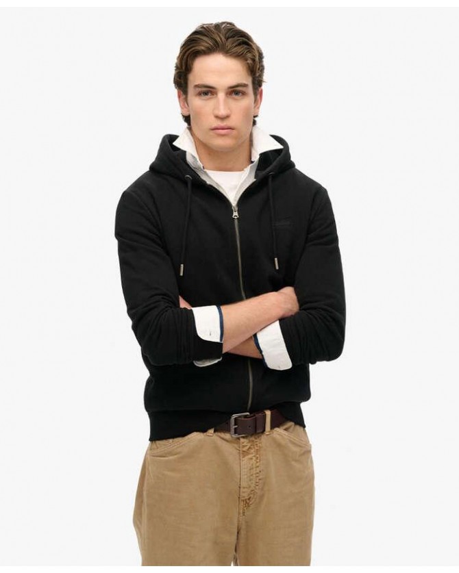 Ζακέτα φούτερ Superdry Μαύρη M2014128A-02A