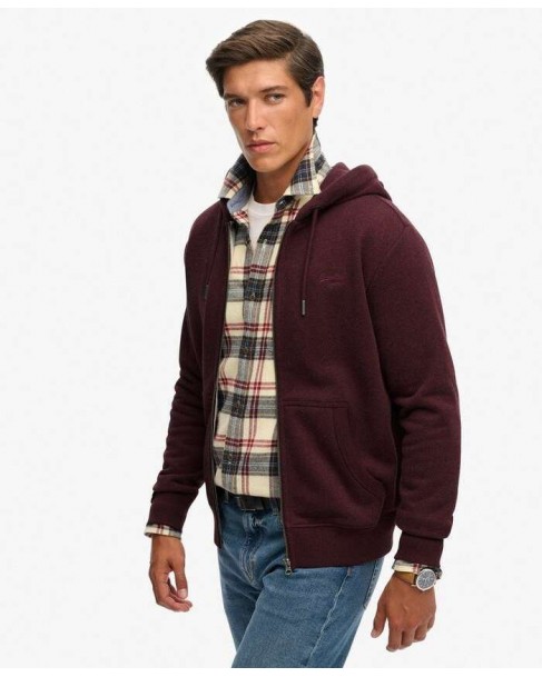 Ζακέτα φούτερ Superdry Μπορντό M2014128A-I1M