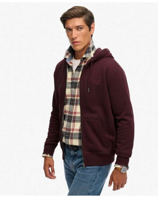 Ζακέτα φούτερ Superdry Μπορντό M2014128A-I1M