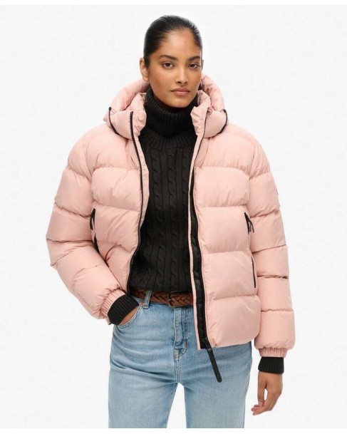 Μπουφάν Superdry Ροζ W5011996A-EQ8