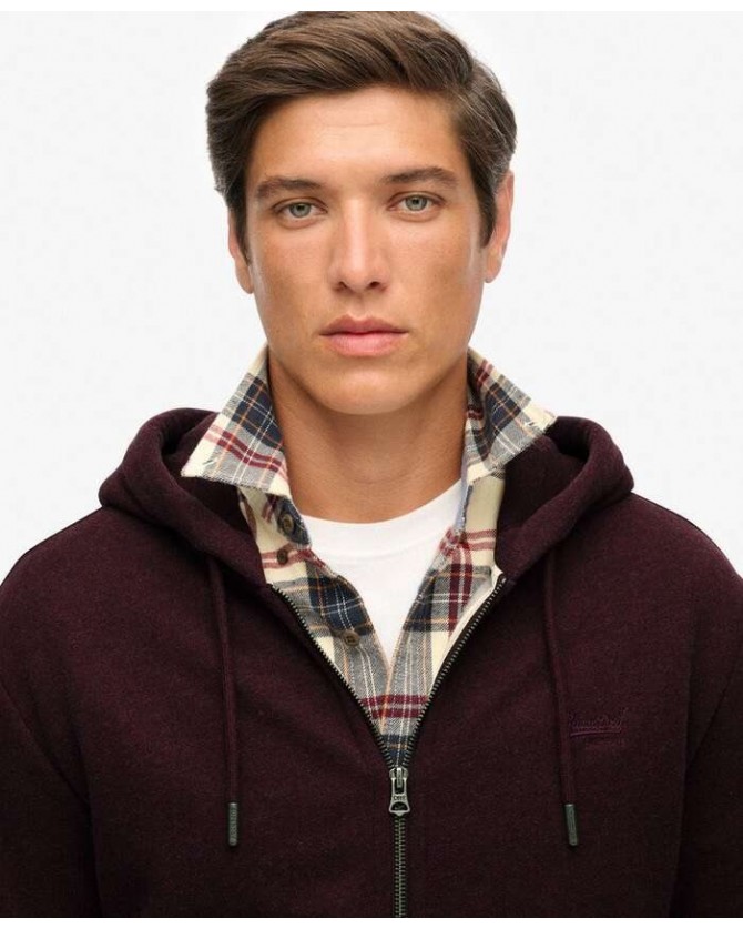 Ζακέτα φούτερ Superdry Μπορντό M2014128A-I1M