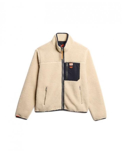 Ζακέτα Fleece Superdry Εκρού M2014141A-1LG