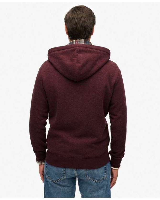 Ζακέτα φούτερ Superdry Μπορντό M2014128A-I1M