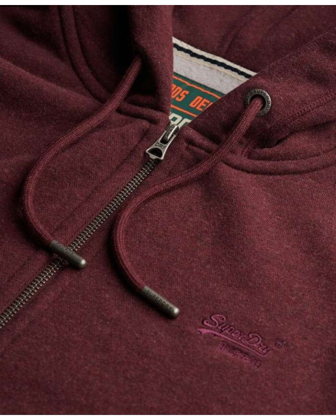 Ζακέτα φούτερ Superdry Μπορντό M2014128A-I1M