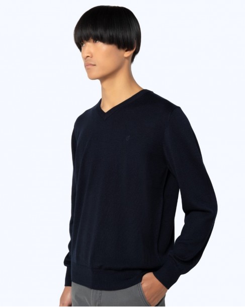 Πλεκτό The Bostonians Σκούρο μπλε 3MV1001-B166NV