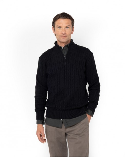 Πλεκτό The Bostonians Μαύρο 3MO1112-B031BL