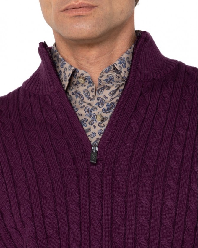 Πλεκτό The Bostonians Μπορντό 3MO1112-B159BU