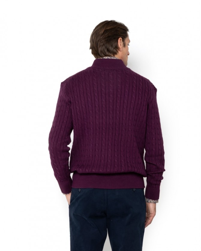 Πλεκτό The Bostonians Μπορντό 3MO1112-B159BU