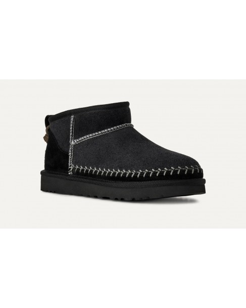 Μποτάκι UGG Μαύρο Classic Ultra Mini Biarritz 1171538 0071-blk