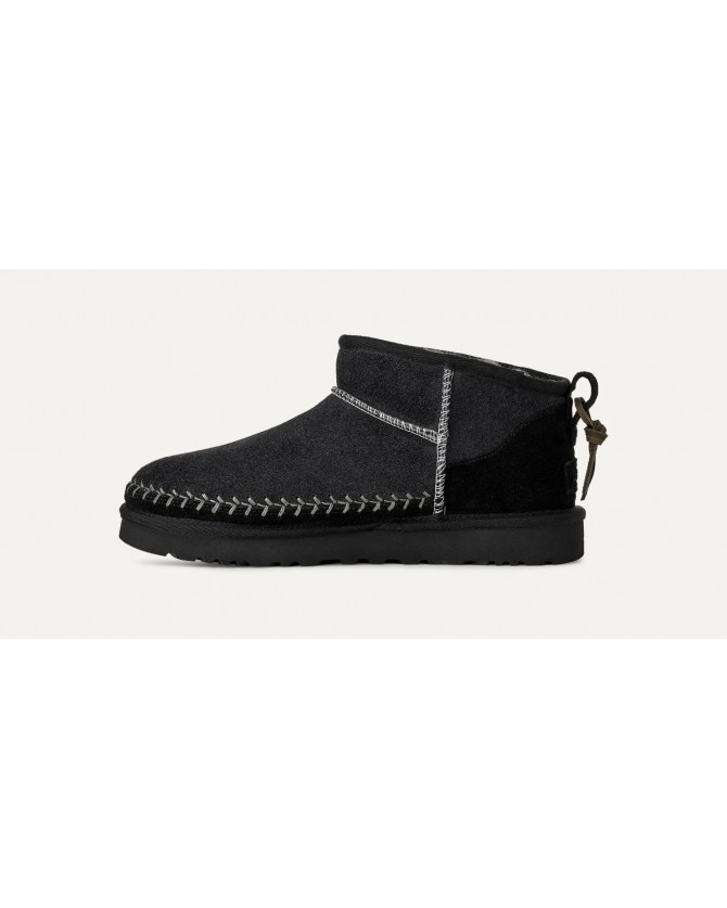 Μποτάκι UGG Μαύρο Classic Ultra Mini Biarritz 1171538 0071-blk