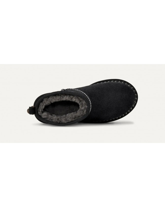 Μποτάκι UGG Μαύρο Classic Ultra Mini Biarritz 1171538 0071-blk