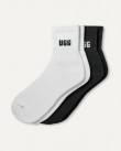 Σετ κάλτσες UGG Μαύρο-Λευκό Quinlin Logo Quarter 2 Pack