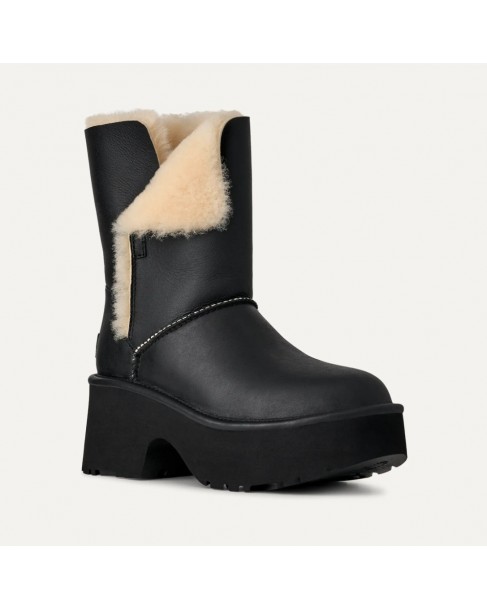 Μπότα UGG Μαύρη New Heights Cuff LTHR 1172590-0071