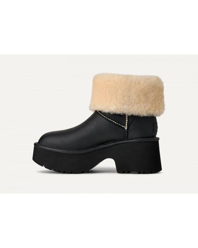 Μπότα UGG Μαύρη New Heights Cuff LTHR 1172590-0071