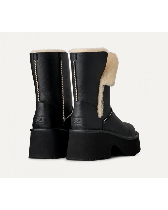Μπότα UGG Μαύρη New Heights Cuff LTHR 1172590-0071